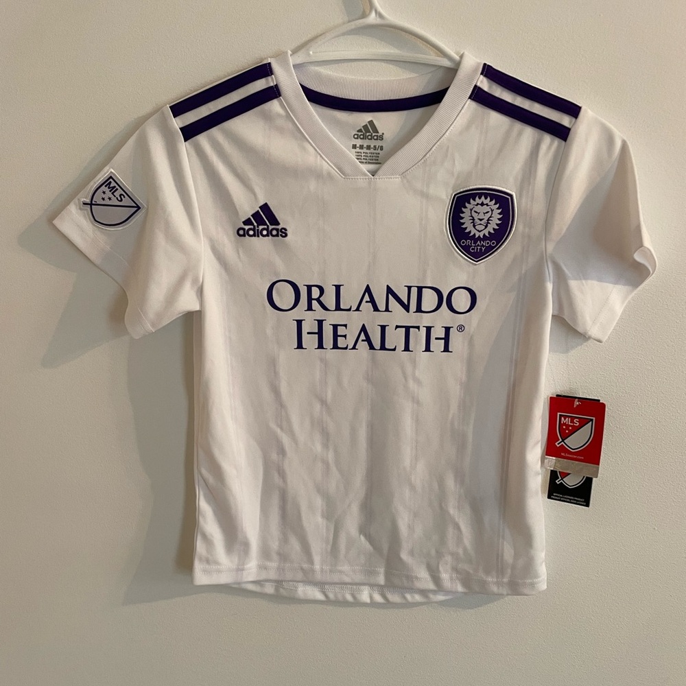 Orlando City SC Official MLS Adidas Jersey size medium 5/6 T